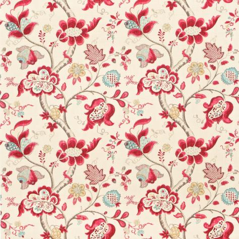 Sanderson Vintage Prints & Weaves Fabrics Roslyn Fabric - Berry/Slate - DVIPRO204 - Image 1
