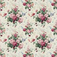 Stapleton Park Fabric - Cream/Pink