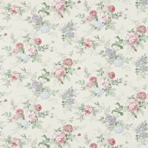 Sanderson Autumn Prints Fabrics Rosamund Fabric - Cream/Lilac - DAUP224453
