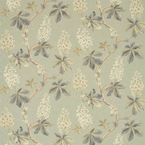 Sanderson Woodland Walk Prints & Embroideries Fabrics Chestnut Tree Fabric - Grey Blue/Sage - DWOW225513