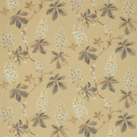 Sanderson Woodland Walk Prints & Embroideries Fabrics Chestnut Tree Fabric - Wheat/Pebble - DWOW225514 - Image 1