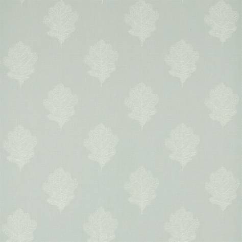 Sanderson Woodland Walk Prints & Embroideries Fabrics Oak Filigree Fabric - Grey/Blue - DWOW235602