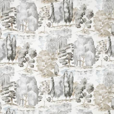 Sanderson Waterperry Prints & Embroideries Fabrics Waterperry Fabric - Charcoal - DWAP226268 - Image 1