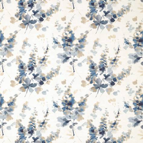 Sanderson Waterperry Prints & Embroideries Fabrics Delphiniums Fabric - Indigo - DWAP226288 - Image 1