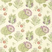 Lily Bank Fabric - Fig Forest