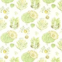 Lily Bank Fabric - Garden Green