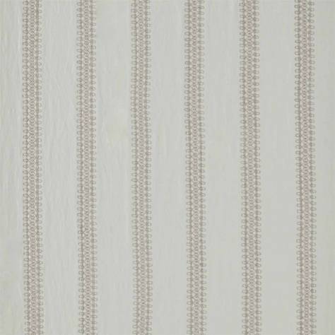 Sanderson Palm Grove Fabrics Burnett Stripe Fabric - Dove - DPGR236326