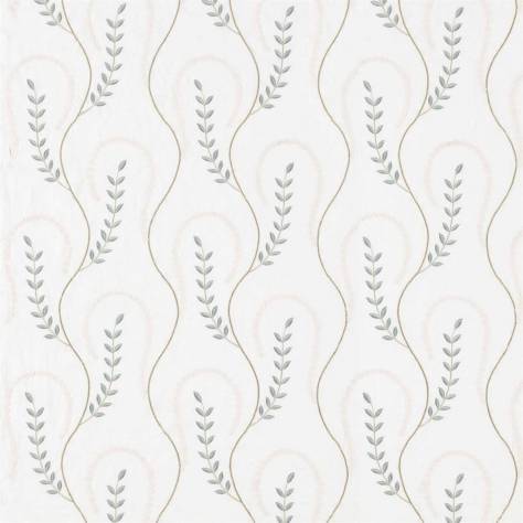 Sanderson Palm Grove Fabrics Chamomile Trail Fabric - Teal/Green - DPGR236331