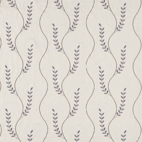 Sanderson Palm Grove Fabrics Chamomile Trail Fabric - Wedgewood/Chalk - DPGR236332