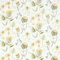 Thistle Garden Fabric - Ochre/Olive