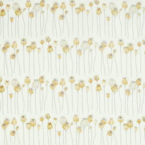 Sanderson Embleton Bay Prints & Embroideries Fabrics Poppy Pods Fabric - Sienna/Dove - DEBB226430 - Image 1