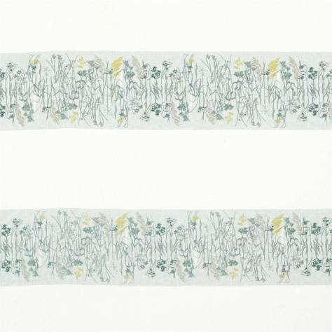 Sanderson Embleton Bay Prints & Embroideries Fabrics Pressed Flowers Fabric - Mist/Shell - DEBB236554