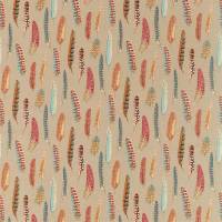 Lismore Fabric - Teal/Russet