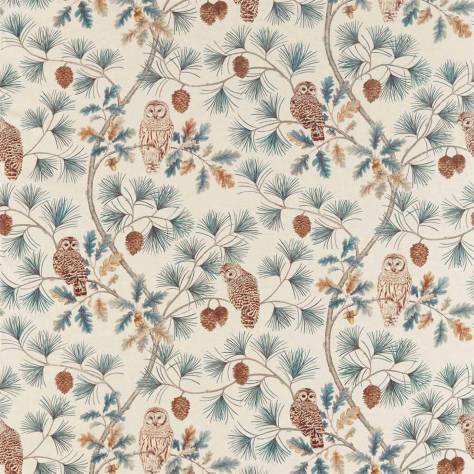 Sanderson Elysian Fabrics Owlswick Fabric - Teal - DYSI226524