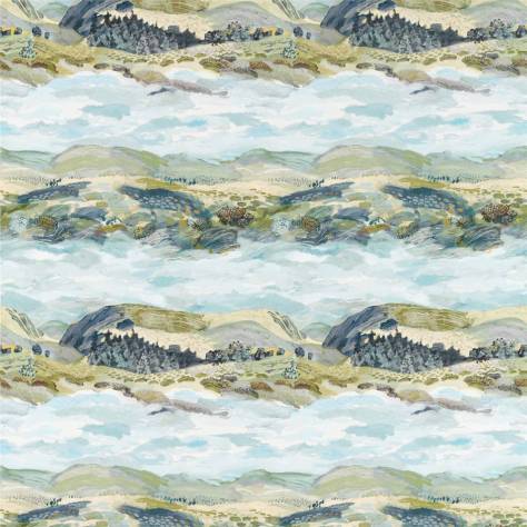 Sanderson Elysian Fabrics Elysian Fabric - Whitstable Blue - DYSI226530 - Image 1