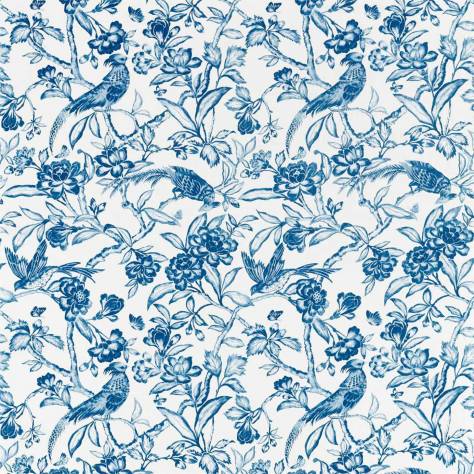 Sanderson Elysian Fabrics Tattershall Fabric - Indigo - DYSI226536
