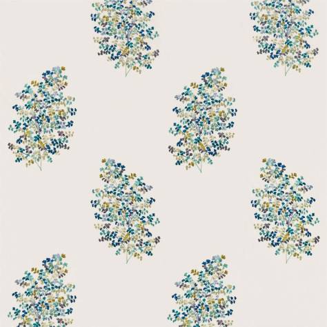 Sanderson Elysian Fabrics Wendell Embroidery Fabric - Ceramic Blue - DYSI236722 - Image 1
