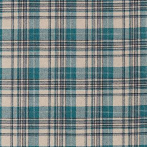 Sanderson Islay Wools Fabrics Bryndle Check Fabric - Chasm - DISW236735