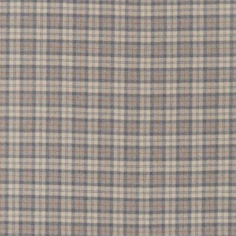 Sanderson Islay Wools Fabrics Fenton Check Fabric - Grey/Cinnamon - DISW236740 - Image 1