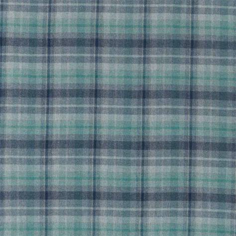 Sanderson Islay Wools Fabrics Samphrey Check Fabric - Chasm/indigo - DISW236744 - Image 1