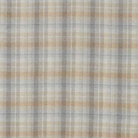 Sanderson Islay Wools Fabrics Samphrey Check Fabric - Silver/Grey - DISW236746