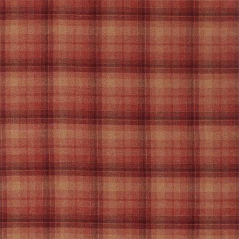 Sanderson Islay Wools Fabrics Samphrey Check Fabric - Russet - DISW236748