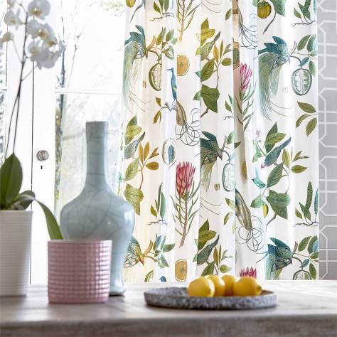 Sanderson Glasshouse Fabrics Paradesia Fabric - Botanical Green - DGLA226563 - Image 3