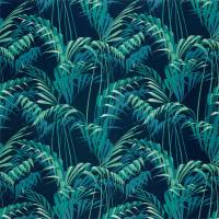 Palm House Fabric - Ink / Teal