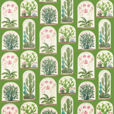 Sanderson Glasshouse Fabrics Terrariums Fabric - Green - DGLA226570