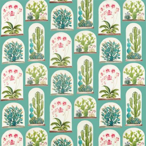 Sanderson Glasshouse Fabrics Terrariums Fabric - Eucalyptus / Bengal - DGLA226571 - Image 1