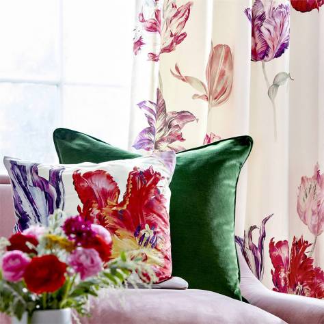 Sanderson Glasshouse Fabrics Tulipomania Fabric - Botanical - DGLA226583 - Image 3