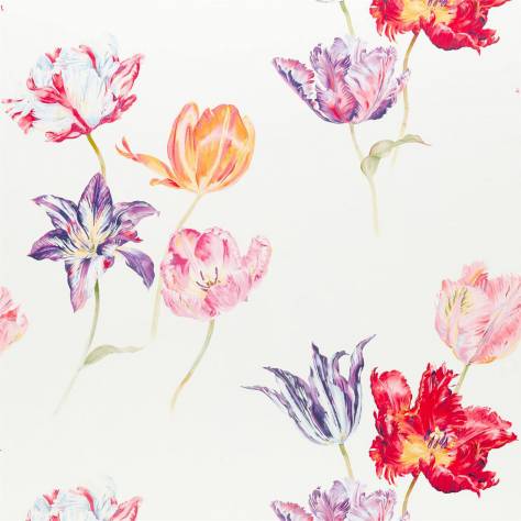 Sanderson Glasshouse Fabrics Tulipomania Fabric - Botanical - DGLA226583 - Image 1