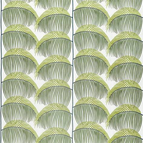 Sanderson Glasshouse Fabrics Manila Embroidery Fabric - Lime - DGLA236774 - Image 1