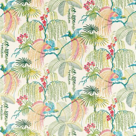 Sanderson Glasshouse Fabrics Rain Forest Embroidery Fabric - Tropical - DGLA236777 - Image 1