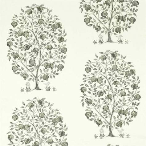 Sanderson Caspian Prints and Embroideries Anaar Tree Fabric - Charcoal - DCEF226630