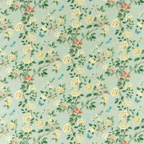 Sanderson Caspian Prints and Embroideries Andhara Fabric - Seaglass - DCEF226631 - Image 1