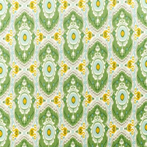 Sanderson Caspian Prints and Embroideries Niyali Fabric - Nettle / Sumac - DCEF226649