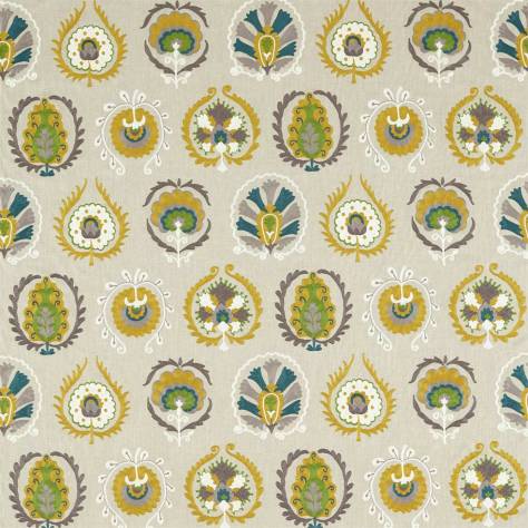 Sanderson Caspian Prints and Embroideries Daula Fabric - Sumac - DCEF236883