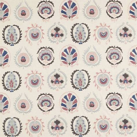Sanderson Caspian Prints and Embroideries Daula Fabric - Blush / Dove - DCEF236885 - Image 1
