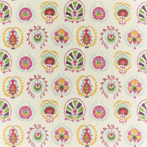 Sanderson Caspian Prints and Embroideries Daula Fabric - Tyrian - DCEF236886 - Image 1
