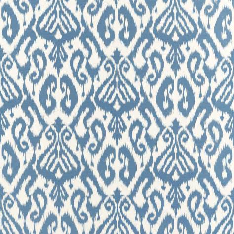 Sanderson Caspian Prints and Embroideries Kasuri Weave Fabric - Indigo - DCEF236894