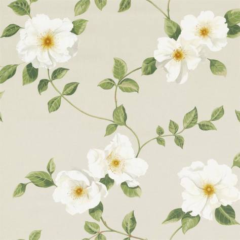 Sanderson A Celebration of the National Trust Poet's Rose Fabric - Linen - DNTF226738 - Image 1
