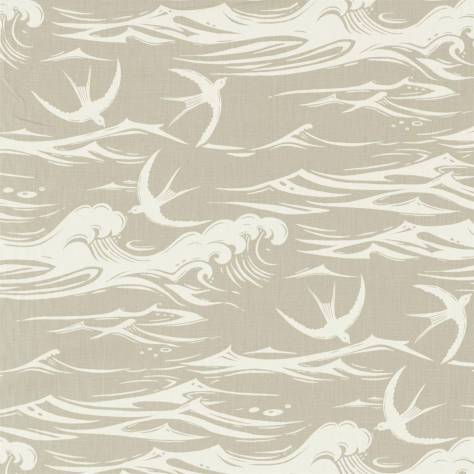 Sanderson A Celebration of the National Trust Swallows at Sea Fabric - Linen - DNTF226742 - Image 1