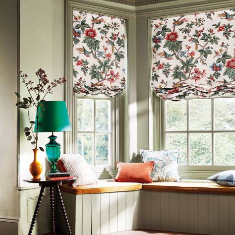 Sanderson A Celebration of the National Trust Wild Berries Fabric - Fern / Mulberry - DNTF226743 - Image 2