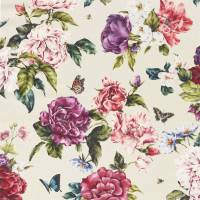 Summer Peony Fabric - Fuchsia / Rose