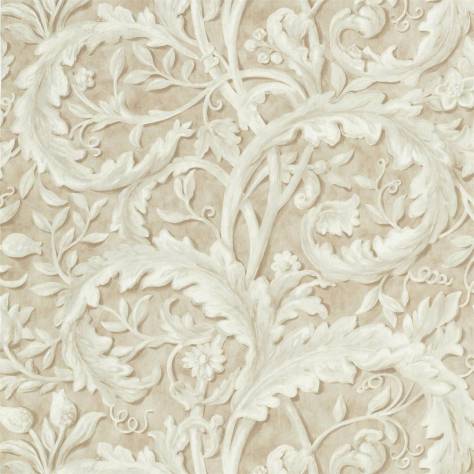 Sanderson A Celebration of the National Trust Tilia Lime Fabric - Stone - DNTF226750 - Image 1