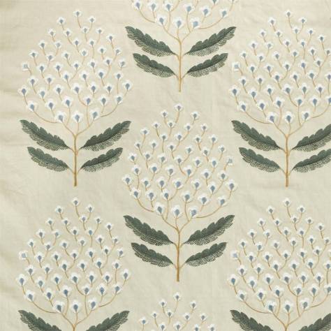 Sanderson A Celebration of the National Trust Bellis Fabric - Silver Fern - DNTF237115 - Image 1