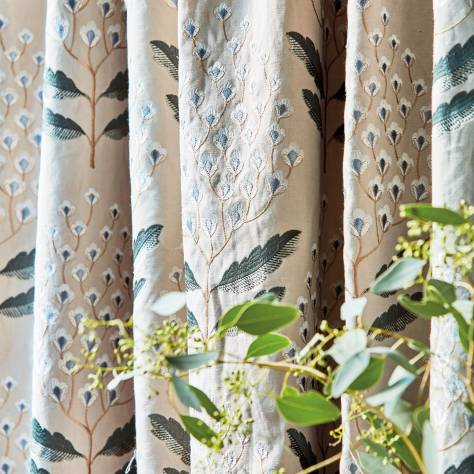 Sanderson A Celebration of the National Trust Orchard Tree Fabric - Gardenia Green - DNTF237184 - Image 4