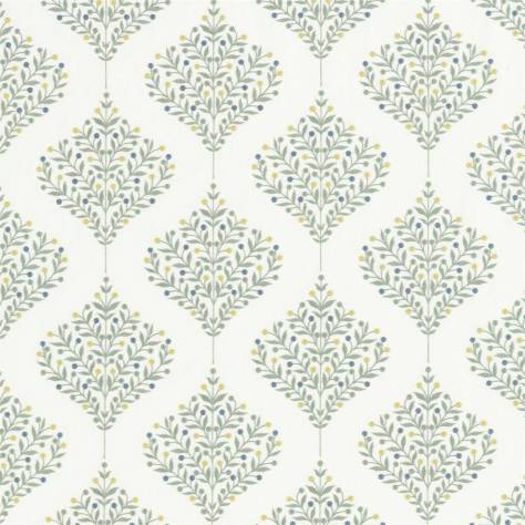 Sanderson A Celebration of the National Trust Orchard Tree Fabric - Gardenia Green - DNTF237184 - Image 1