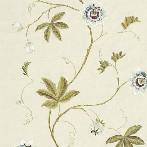 Sanderson A Celebration of the National Trust Passion Vine Fabric - Sage - DNTF237195 - Image 1